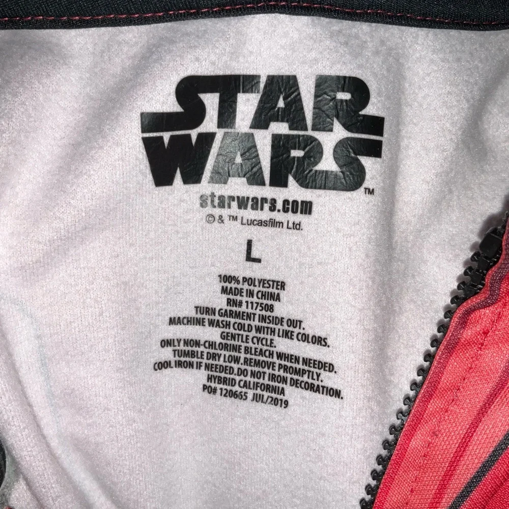 Star Wars Red Sith Trooper Hoodie Jacket - Youth  Size Large